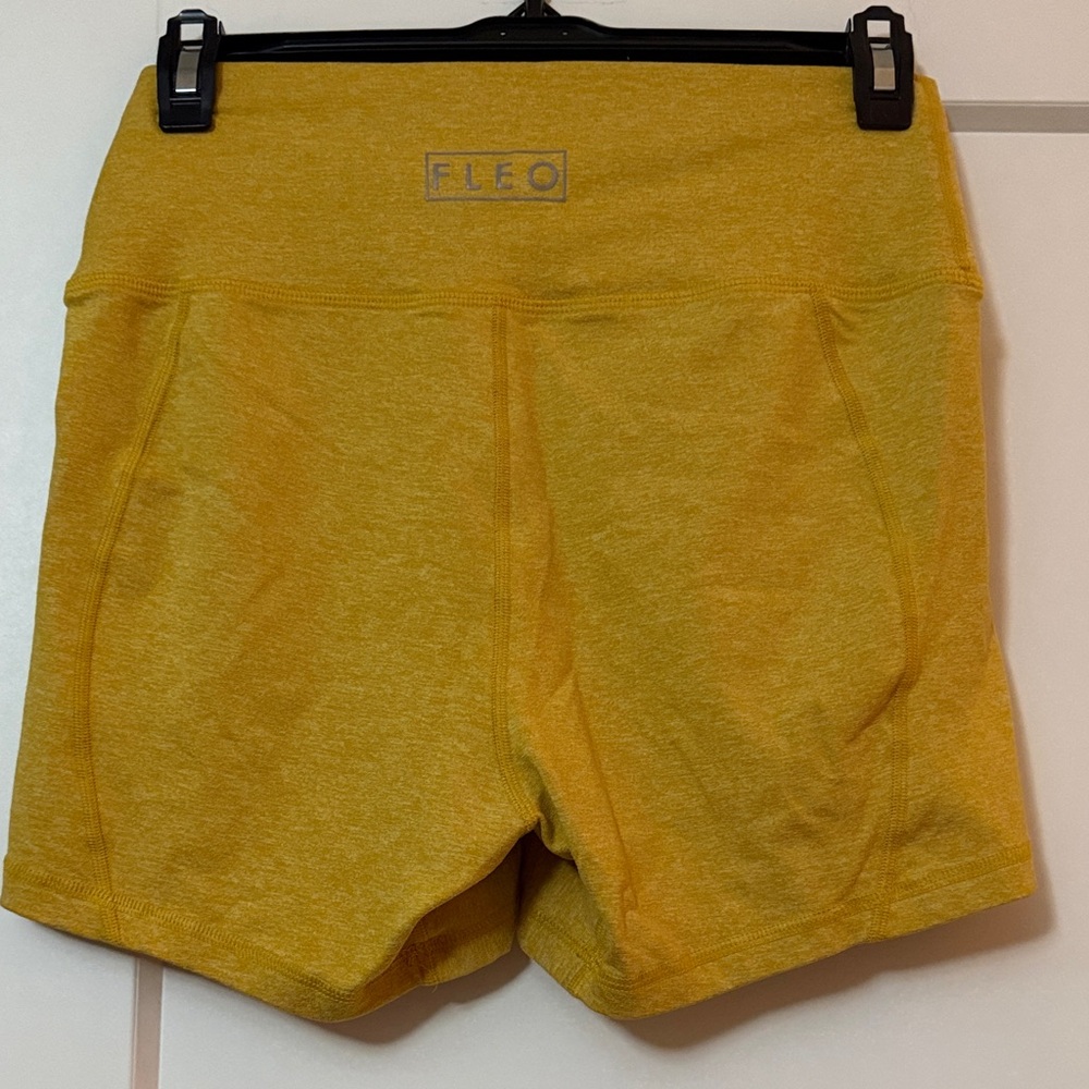 Fleo Women's Mustard Athletic Shorts